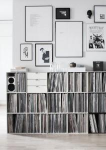 Decoração com Discos de Vinil Fotos e Inspirações