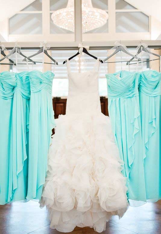 vestido casamento azul tiffany