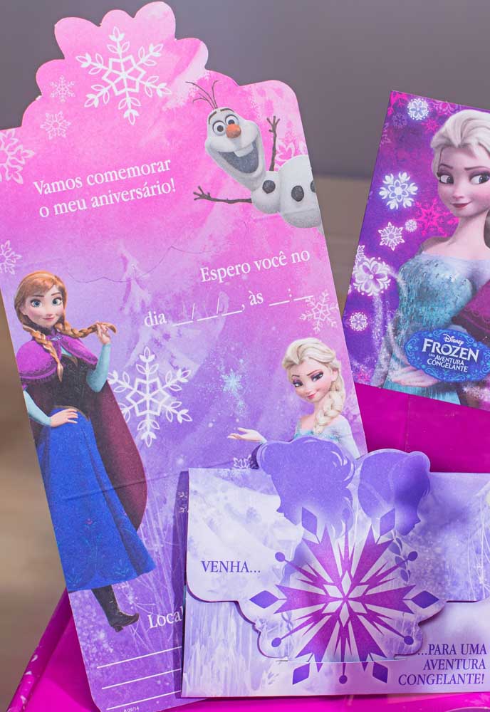 Convite Frozen: 50 Modelos Lindos Para Uma Aventura Congelante