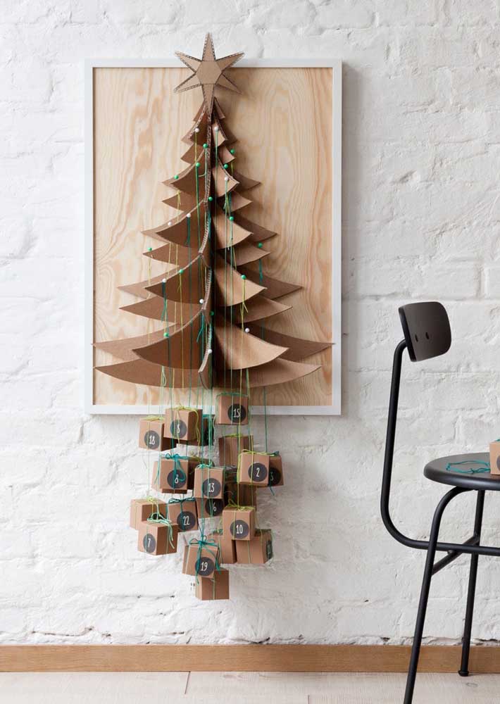 Quadro Decorativo Desenho Árvore de Natal
