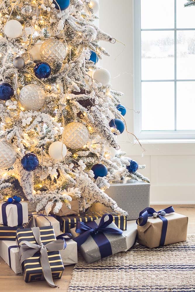Árvore de Natal Azul: +48 Modelos Ousados Para Decorar Seu Ambiente